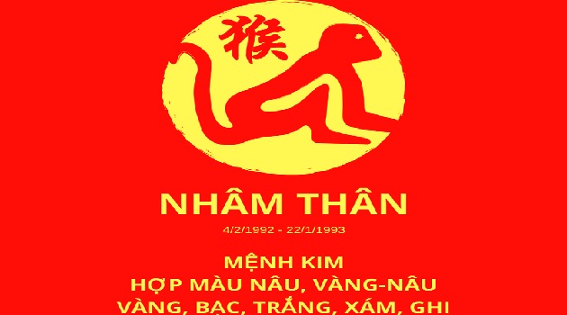 Nhâm Thân hợp với màu gì